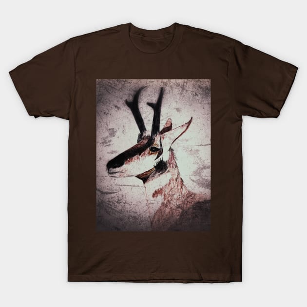 Pronghorn Antelope T-Shirt by Matt Starr Fine Art